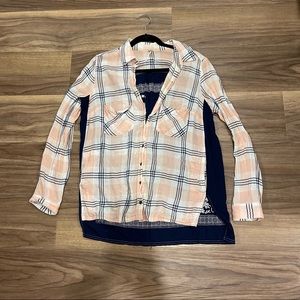 Free People Women’s Flannel Button Down | w/ Pockets
